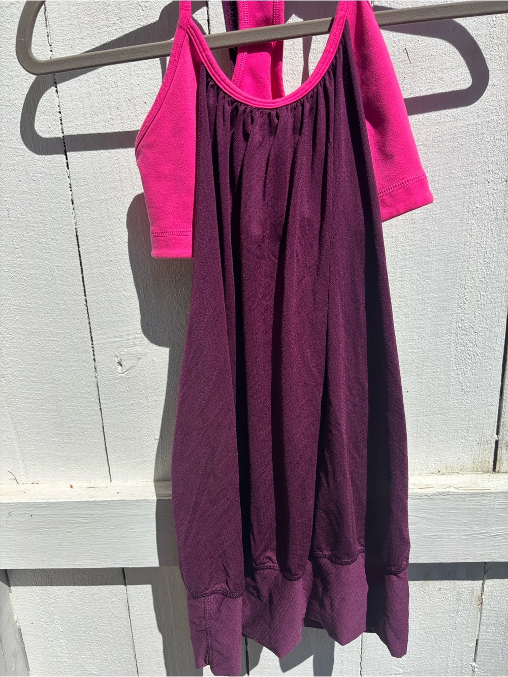 lululemon athletica Pink and Plum Racerback Tank